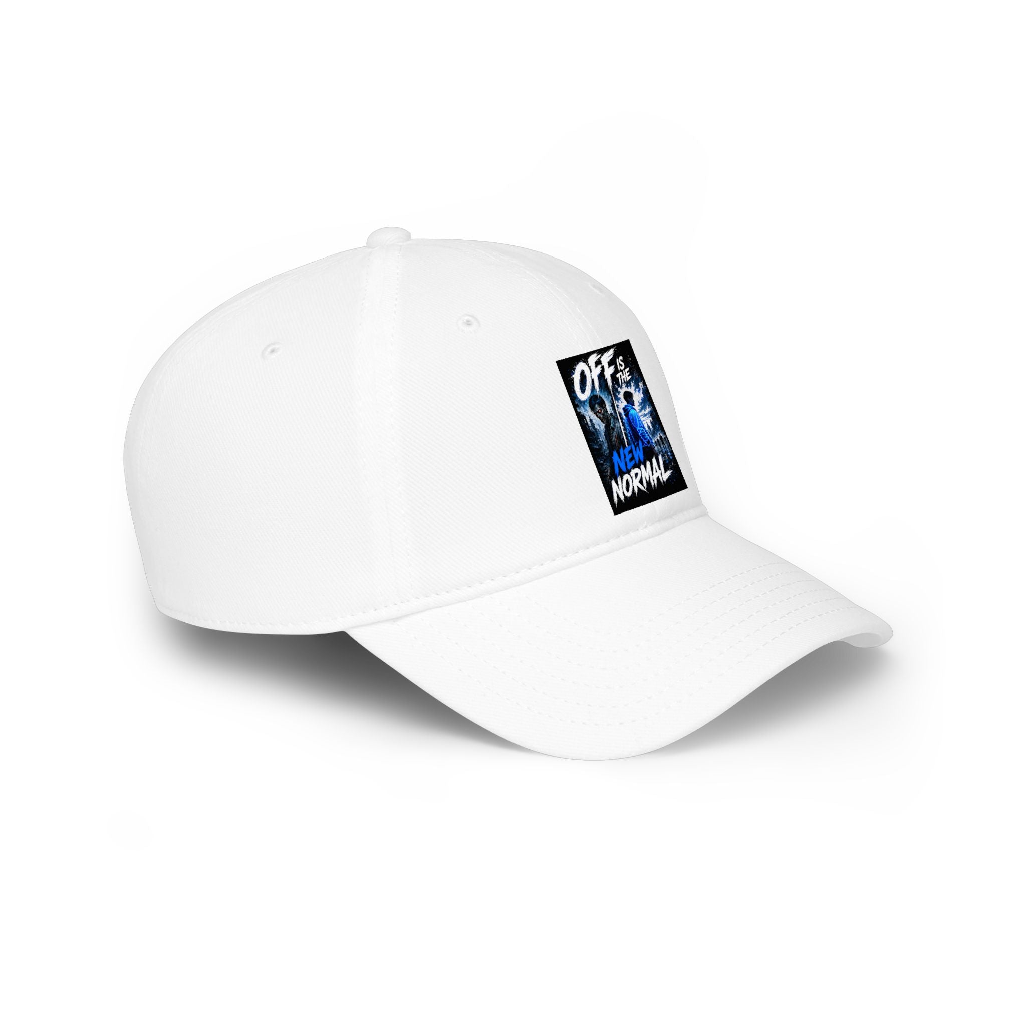 Off Is the New Normal Baseball Cap | Blue Abstract Graphic