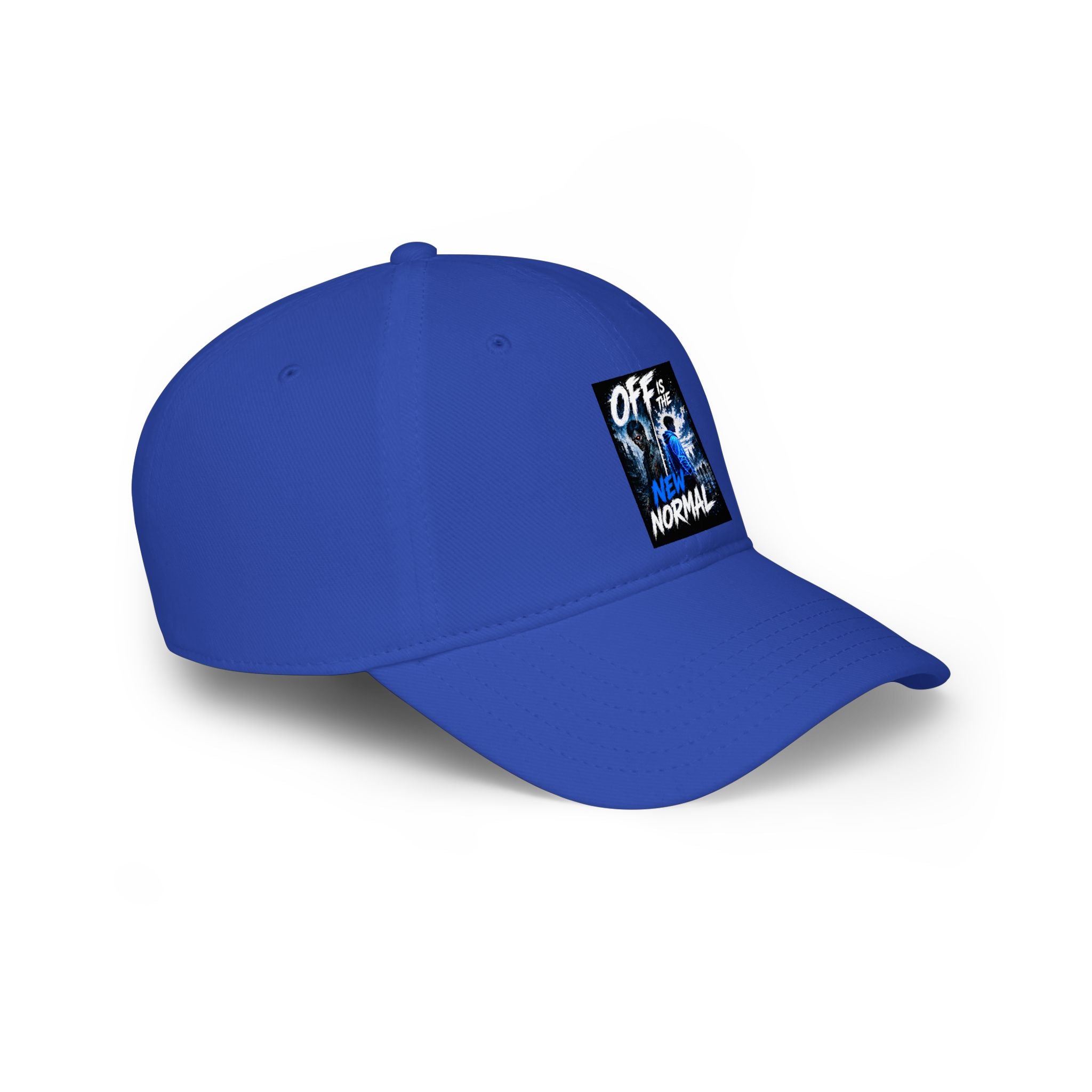 Off Is the New Normal Baseball Cap | Blue Abstract Graphic