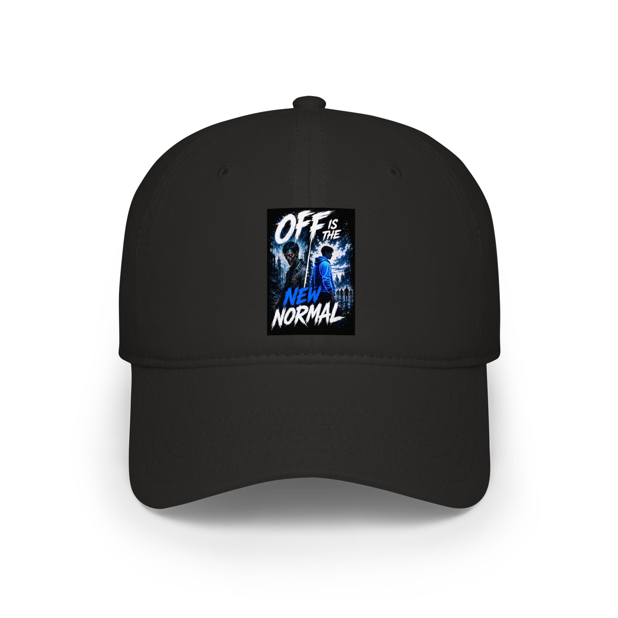 Off Is the New Normal Baseball Cap | Blue Abstract Graphic