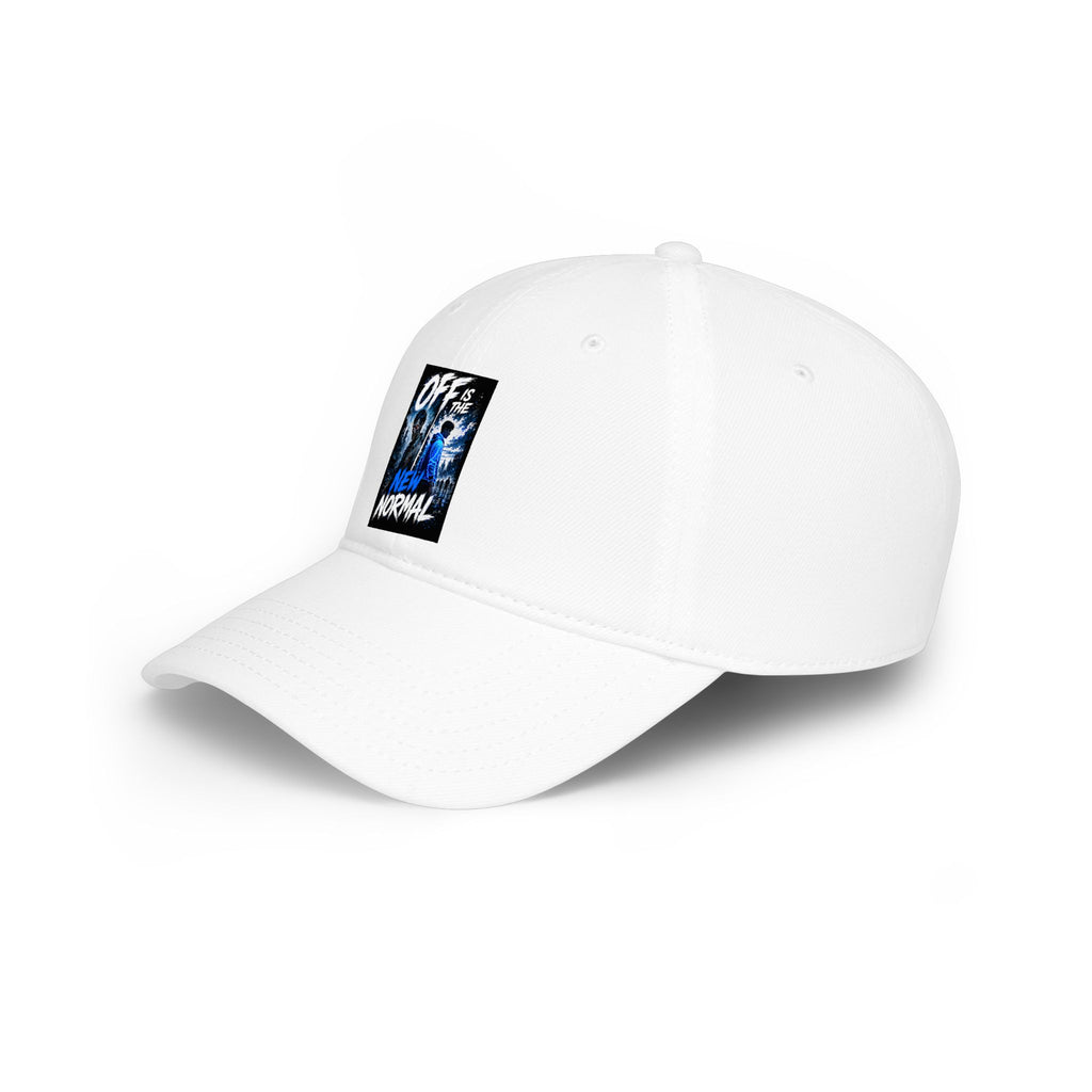 Off Is the New Normal Baseball Cap | Blue Abstract Graphic