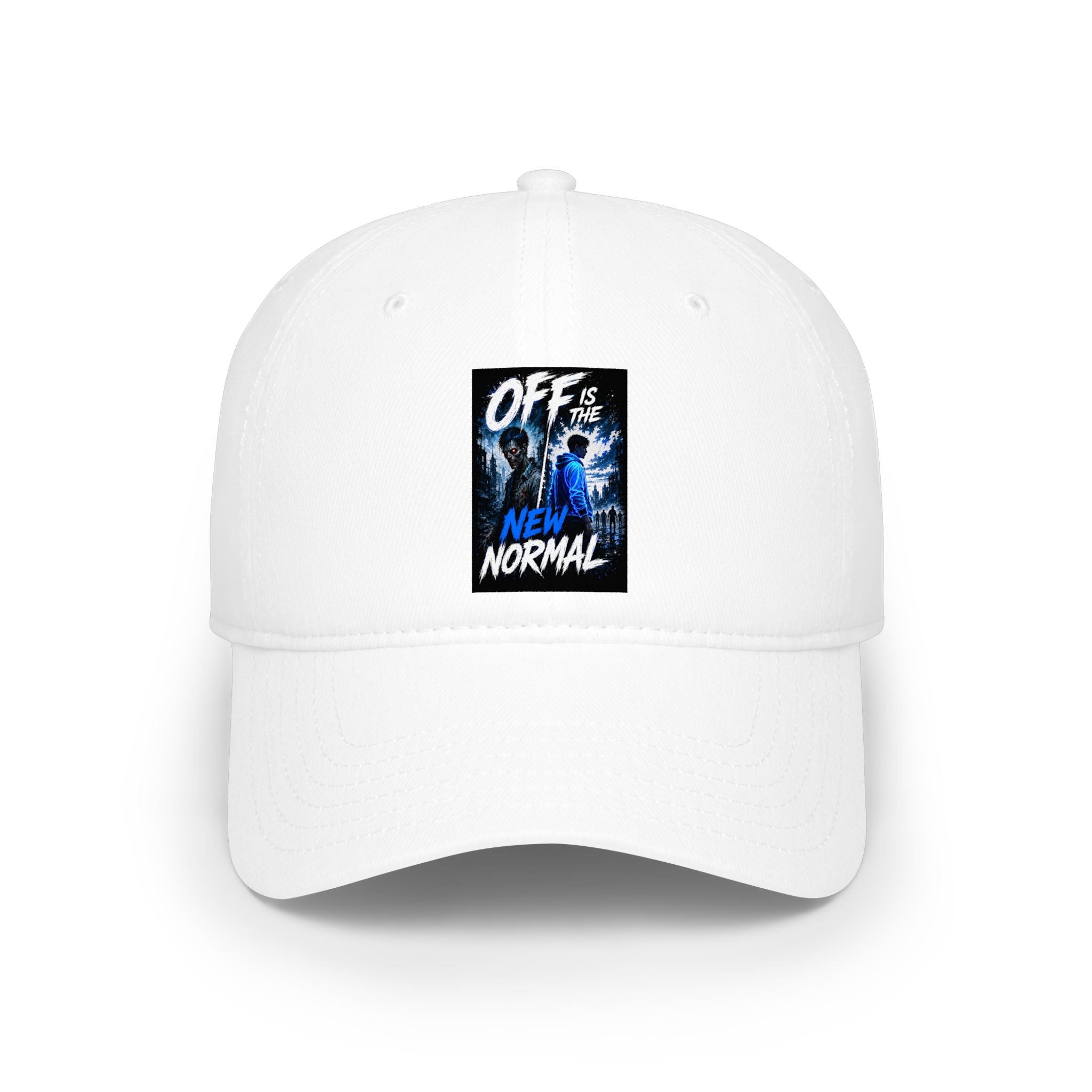 Off Is the New Normal Baseball Cap | Blue Abstract Graphic