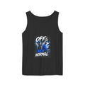 Off Is The New Normal tank top | Horror Skeleton Blue Graphic